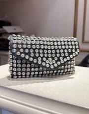 diamond çanta siyah