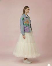 kadın tasarım kot ceket mavi 3