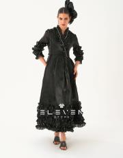 kadın kimono tasarım elbise siyah