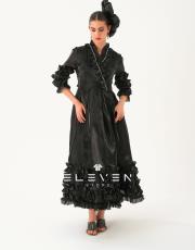 kadın kimono tasarım elbise siyah 4