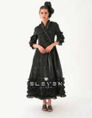 kadın kimono tasarım elbise siyah 5