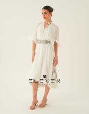 kadın volanlı tasarım elbise beyaz 4