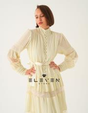 kadın rahat şifon elbise krem 2