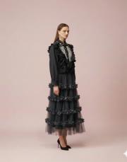 kadın tasarım tül etek siyah 2