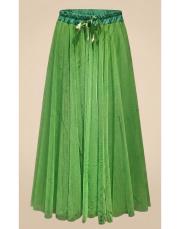 klasik tül etek ithal yeşil