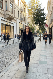 elegant tasarım kürk siyah 3