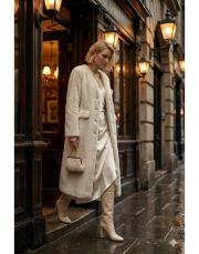 uzun kürk cepli gold düğme krem 3