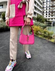 düz deri pantolon bej 2