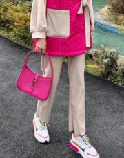 düz deri pantolon bej 3