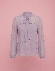 incili bluz ithal pembe 4