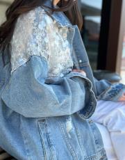 pulpayet detay kot ceket  ithal mavi 5