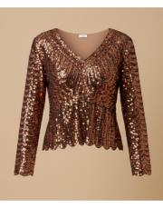 pullu bluz ithal gül kurusu