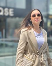 belden ayarlı  keten takım bej 3