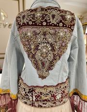 etnik kot ceket mavi 2