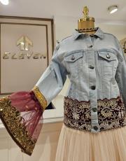 etnik kot ceket mavi 5