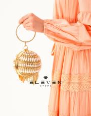 kadın saten boydan düğmeli elbise somon 3