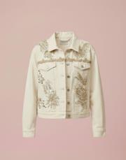 tasarım kot ceket kırık beyaz