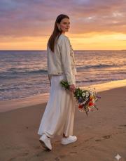 tasarım kot ceket kırık beyaz 5