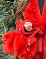 kürk ithal kırmızı 2