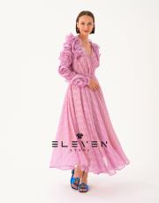 tasarım kol detay elbise mor 6