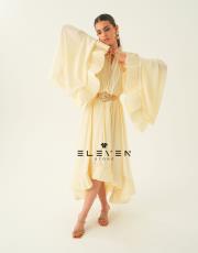 tasarım volanlı kol elbise krem 7