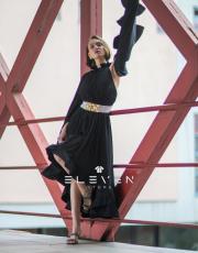 tasarım volanlı kol elbise siyah 2