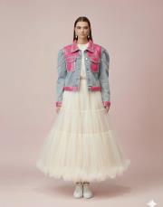 tasarım kot ceket mavi