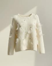 taş detay ithal kazak ekru 2